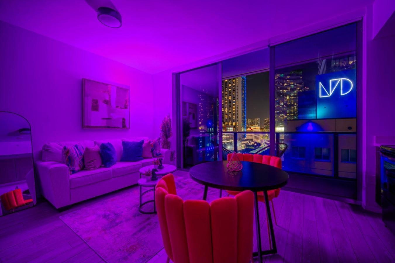 Luxury Loft - Free Parking - Ocean View - Brickell Downtown Daire Miami Oda fotoğraf